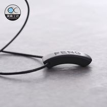 Meiyu Workshop distant original sandalwood Ebony pendant men and women custom lettering Gift necklace simple literature