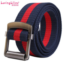 Intimate Lily y23 Men Canvas Woven Belt Teenagers Fashion Casual 100 Hitch Belts