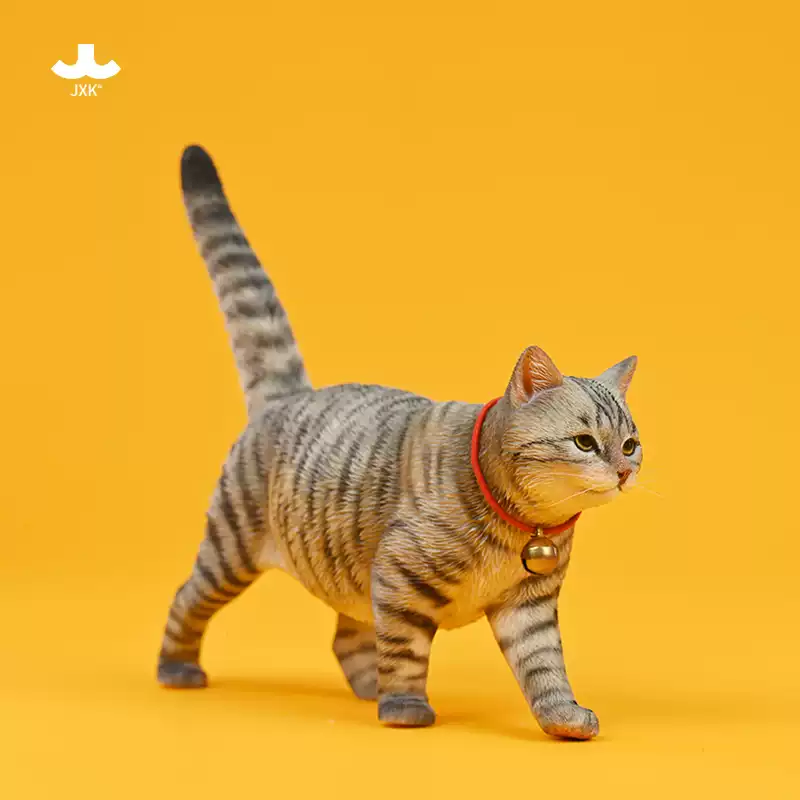 JXK手工仿真橘猫模型公仔田园猫手办摆件狸花三花猫咪模型纪念礼品