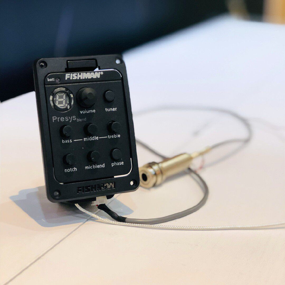 Fisherman pickups 301 board Installation video send tools acoustic guitar drilling electric box modification noise reduction performance
