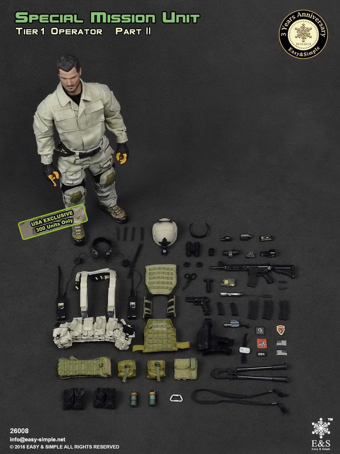 Easy&Simple Smu Tier-1 Operator Part Ii China Exclusive 1/6 Male
