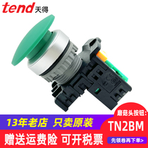 TEND day button switch TN2BMG-1A-1AB red green start large mushroom head self reset 22mm
