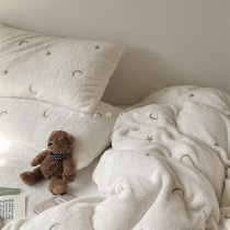 The Ghirlish) in the first place. Warm Long Suede Cherry Star Moon Teddy Suede Four Pieces Warm Korean Bow Master Wind Kit