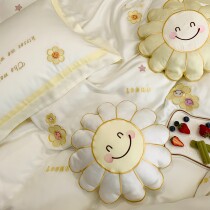 Sweet girl Gaoding 60 Lyocell fine Tencel four-piece double-sided Tencel sunflower aesthetic kit