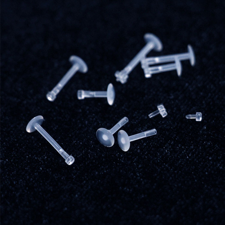 Almost invisible invisible lip nail acrylic soft rod transparent embedded lip nail mole nail ear nail piercing jewelry