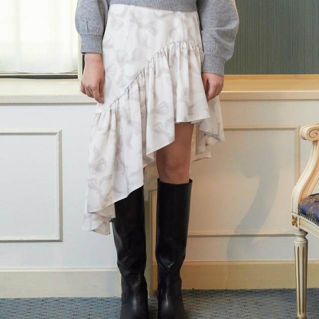 Japanese expensive niche design smart irregular skirt