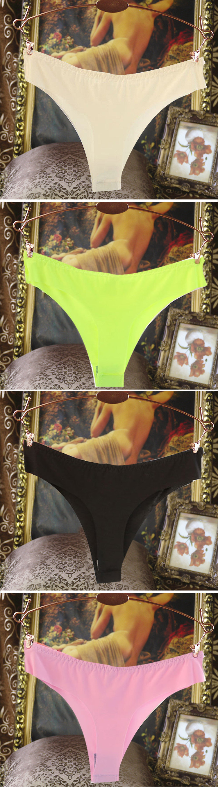 Slip sexy en soie Ice - Ref 642940 Image 30