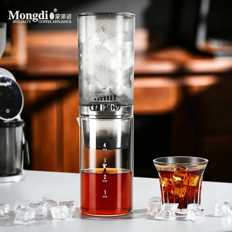Mongdio Ice Drip Pot, Ice Drip Coffee Pot, Glass Cold Brew Pot, Cold Brew Coffee Pot, Drip-Style Ice Brew Coffee Maker Mongdio Ice Drip Pot, Ice Drip Coffee Pot, Glass Cold Brew Pot, Cold Brew Coffee Pot, Drip-Style Ice Brew Coffee Maker