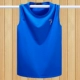 Mùa hè áo vest nam rộng rãi cộng với phân bón XL cotton không tay Áo thun thể thao vest nam rộng vai thấm mồ hôi vest cổ tròn