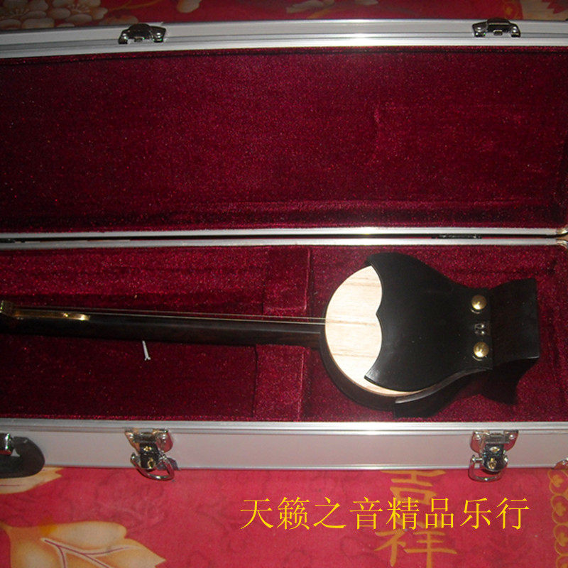 Professional black sandalwood ruyi head copper head flower Henan opera banhu free aluminum alloy piano case complete accessories factory direct sale