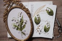 Le Ye Handmade 2021 New Edition Original Embroidered Lily of the Valley Series Material Package (Excluding Courses)