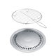 Round BBQ grill pan ເຕົາໄຟຟ້າ ceramic rack BBQ