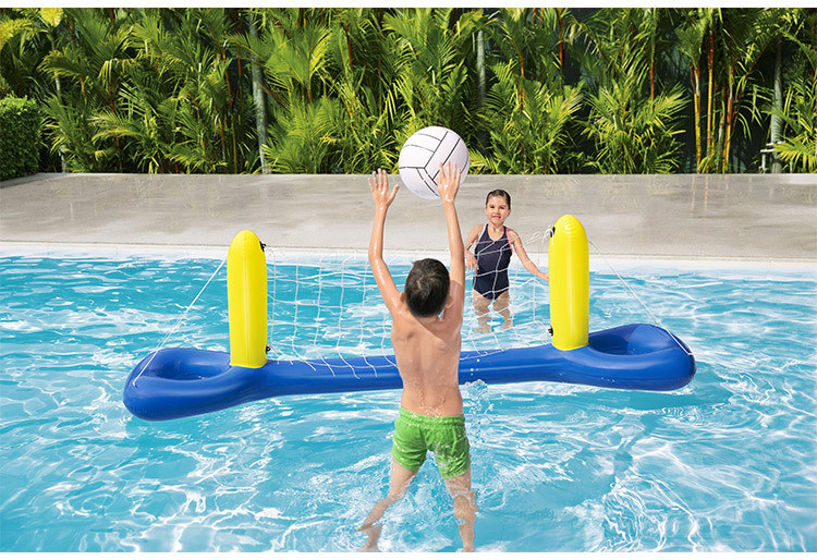 Игрушки для детского бассейна 原装正品水上排球架充气玩具儿童充气排球网游泳用品 Bestway