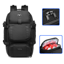 New casual outdoor sports backpack black waterproof multi-function zipper mountaineering shoulder motorcycle backpack men