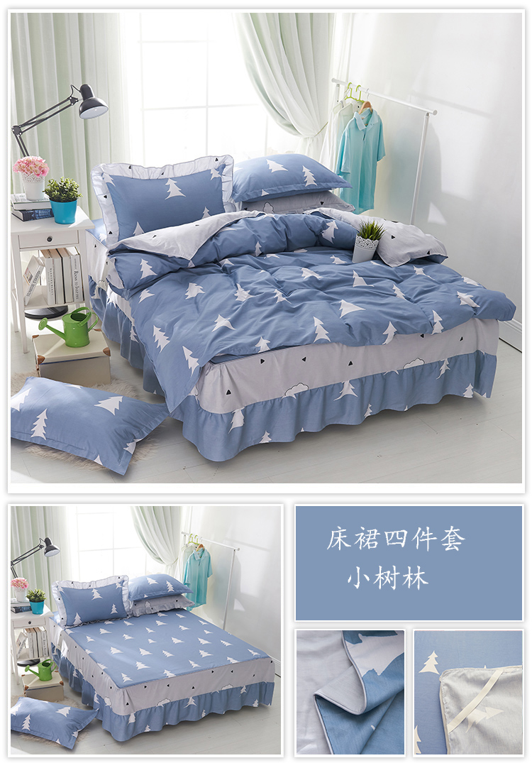 Bộ phim hoạt hình trẻ em bằng vải bông trải giường đơn giường cotton sinh viên Simmons bảo vệ 1,2m / 1,5 / 1,8 mét ga chun bọc giường spa
