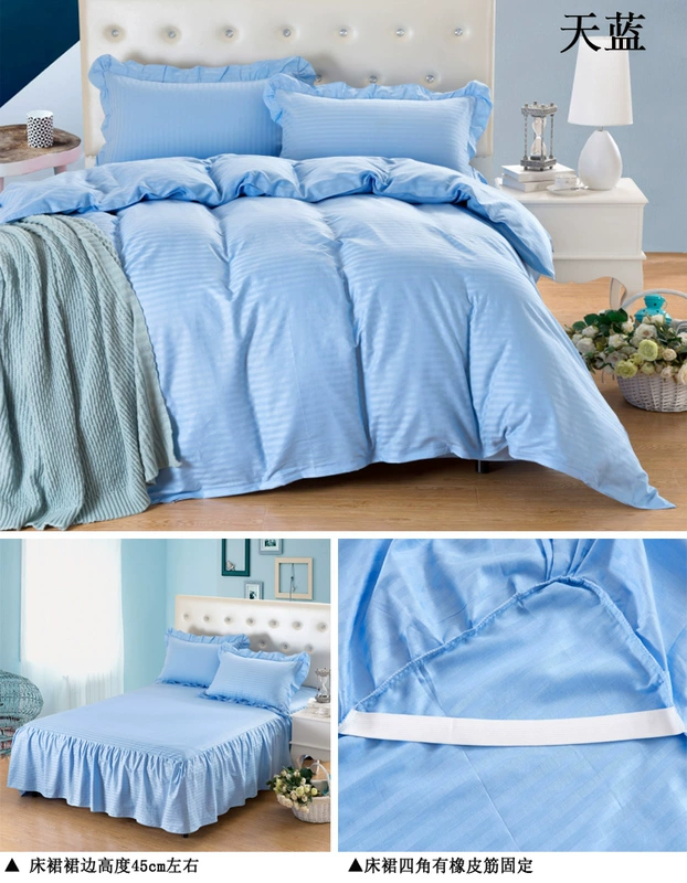 Mùa thu và mùa đông màu giường bông váy bedspread Gắn Sheets Simmons trượt một mảnh giường bông đặt đặc biệt cung cấp miễn phí vận chuyển - Váy Petti