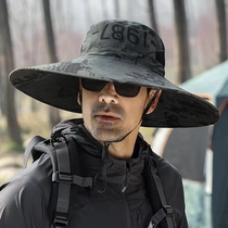 Hat Camouflage Mens Hat Mountaineering Oversized Fisherman Hat Fishing Sun Protection Sun Hat Brim Mens Outdoor Hat