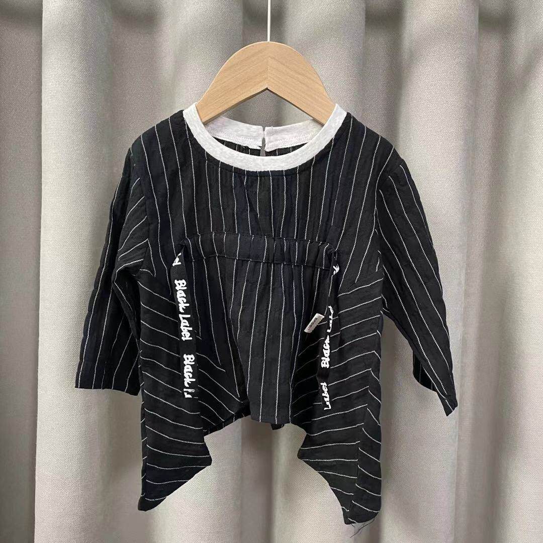 Chaoshanna Brother-in-law JW3425 Mixed Textured Webbing Pure Cotton Jersey Blouse