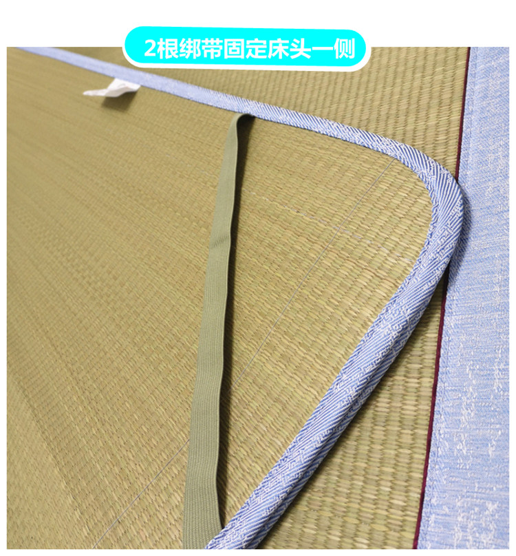 Lin mùa xuân cỏ (xốp cỏ) ba mảnh gấp ghế giường 1.8m mat 1,2 1,5m đôi mát mùa hè - Thảm mùa hè chiếu tăm trúc
