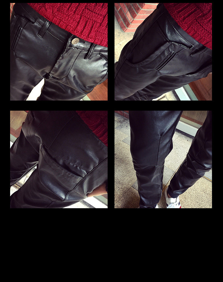 Pantalon cuir homme en vrac pour adolescent pour printemps - Ref 1494206 Image 18
