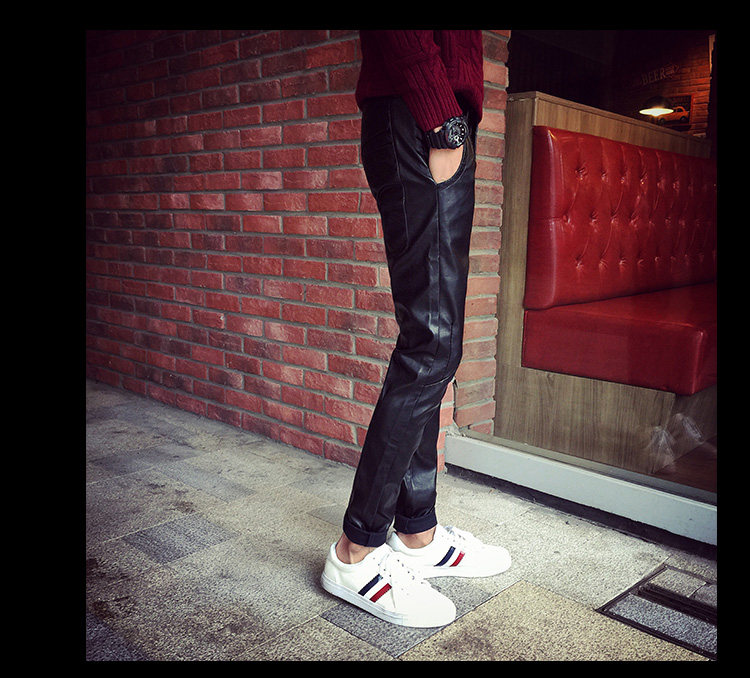 Pantalon cuir homme en vrac pour adolescent pour printemps - Ref 1494206 Image 16