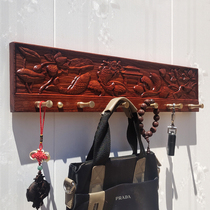 New rosewood coat hooks hedgehog rosewood sticky hook coat racks solid wood wall hanging brass long row hook coat racks