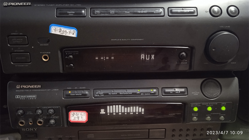 PIONEER pioneer J720 power amplifier equalized part of original dress without repair to cargo-Taobao