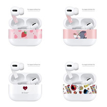  Apple wireless Bluetooth headset AirPods Pro 3rd generation protection color stickers without leaving traces Cartoon accessories female