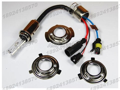 Đèn pha xe máy Xenon h6 đèn xoay góc Bóng đèn xenon không có đường đặt mà không cần dằn đèn pha 7 màu xe máy	