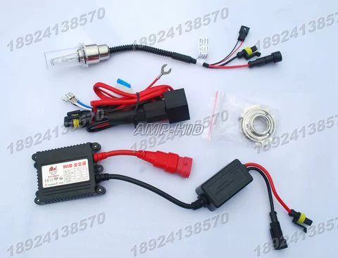 Bộ đèn xe máy Xenon Bộ ổn định siêu mỏng Phụ kiện chuyển đổi ánh sáng xenon H6 Bộ đèn rơle góc lớn - Đèn HID xe máy