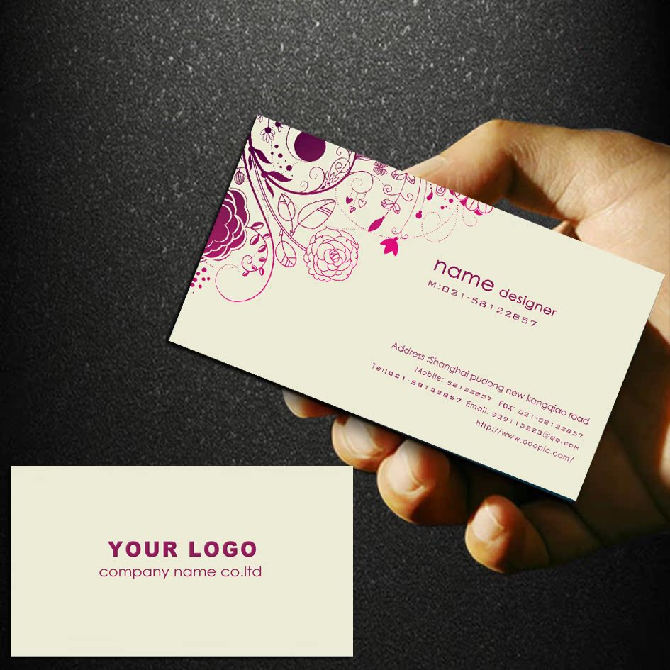 Business card Making print design refined black and white high-end minimalist bifacial coated color AM8296