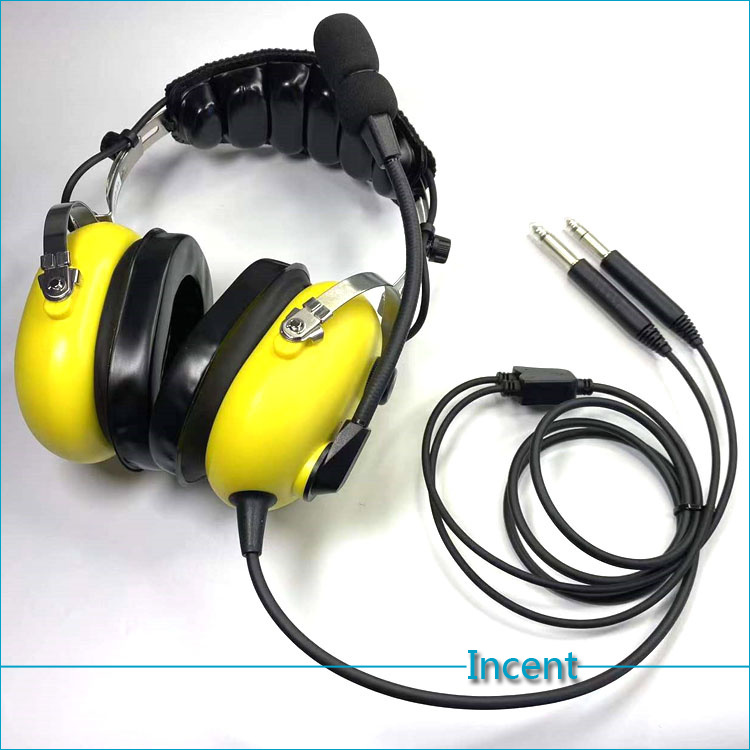 Replacement David Clark Pilot Headset Fixed-Wing Dual-Plug General Aviation Noise-Canceling Headphones