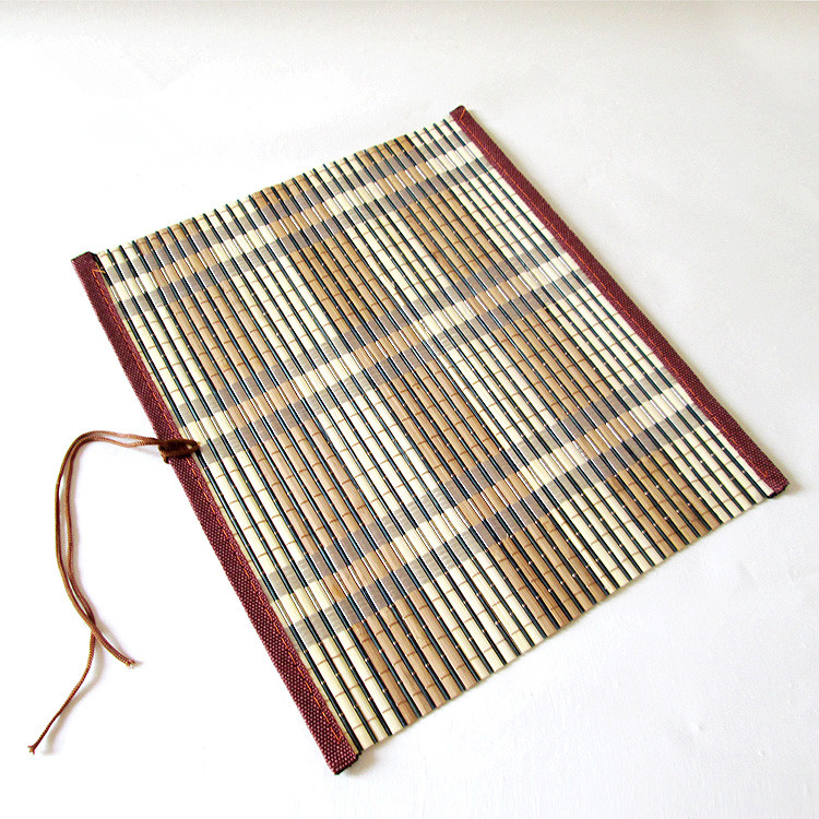 Factory direct bamboo brush pen curtain Bamboo (without pen bag) 30cm*26cm brush special roll pen curtain