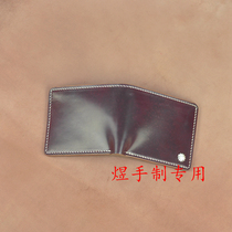 Spring Festival endless HorweenCordovan Holman horse hip leather short clip wallet American leather vintage