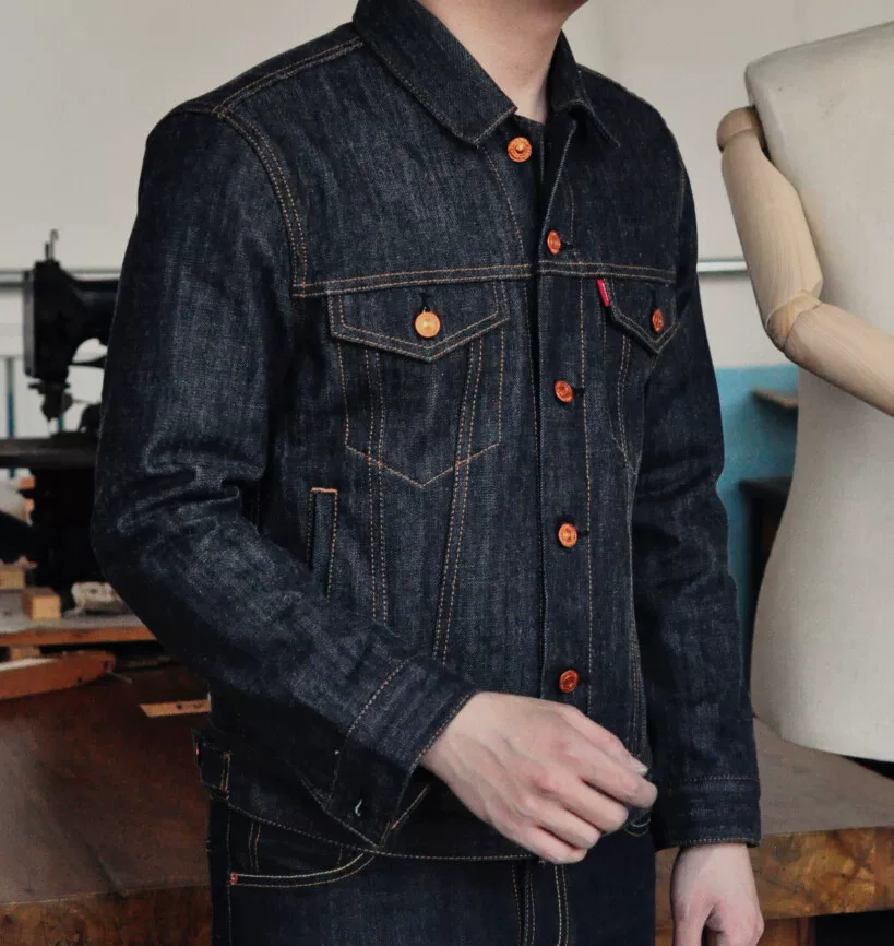 2019 Dip Denim Jacket 516XX Classic Edition 14.5 oz Dig Pocket Red Ear Tannin Raw Ox Blue Ear