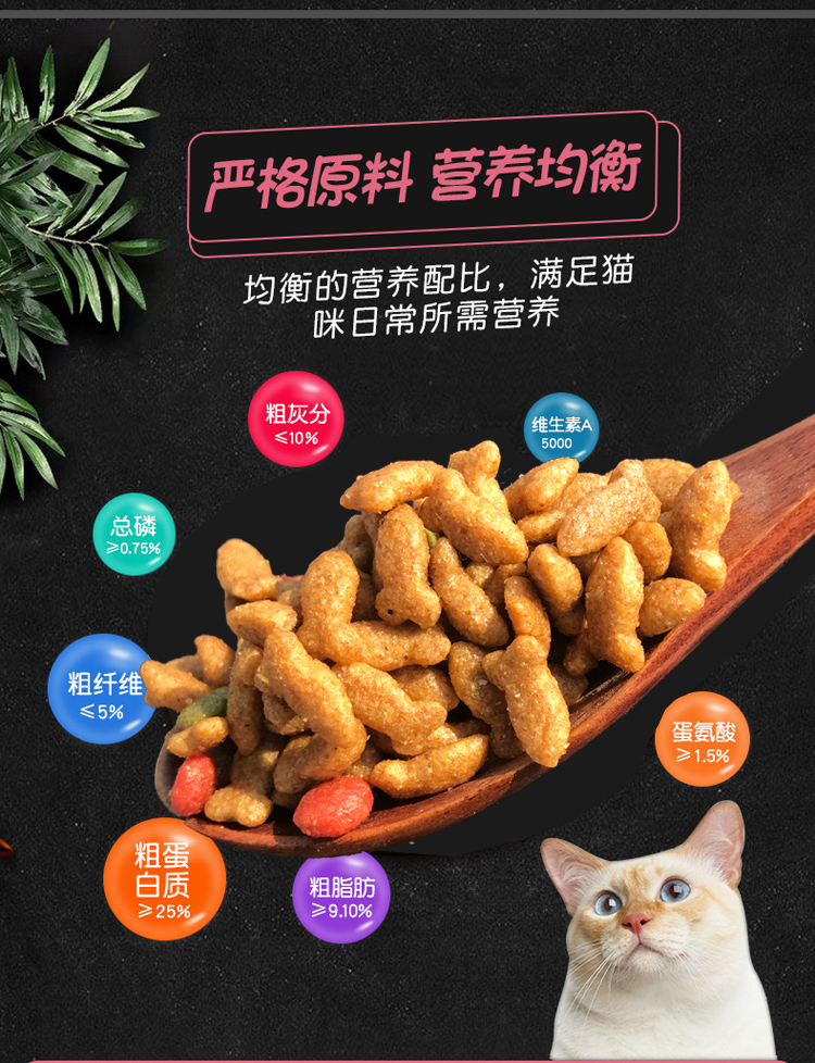 Số lượng lớn cá biển hương vị tự nhiên mèo thực phẩm 500 g vật nuôi vào một con mèo đi lạc Garfield 5 kg gói phổ thức ăn thưởng cho chó