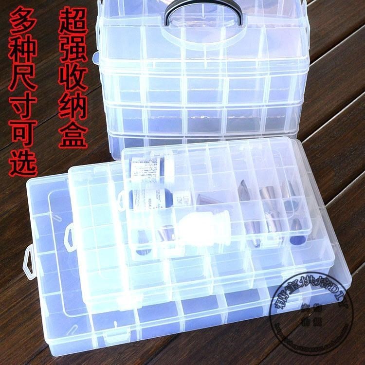 24 28 30 36 lattice transparent plastic removable mounting nozzle storage box Baking gadgets pigment storage box