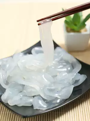 Northeast big skin lift Ready-to-eat cucumber skin lift Fresh cold skin wet powder skin Salad powder Potato powder Crystal 10 bags