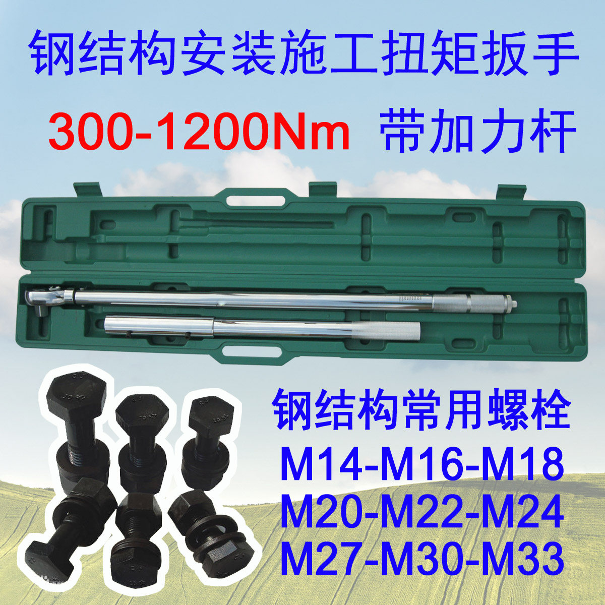 Steel structure installation pre - adjustable torque wrench 200 - 1000Nm diesel engine repair and lifetime warranty