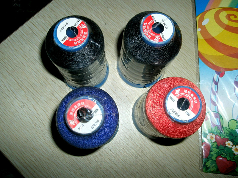 Black Multicolor Polyester Fiber High Strength Sewing Thread 250D 3 Luggage Thread Leather Thread Nylon Thread 1200M