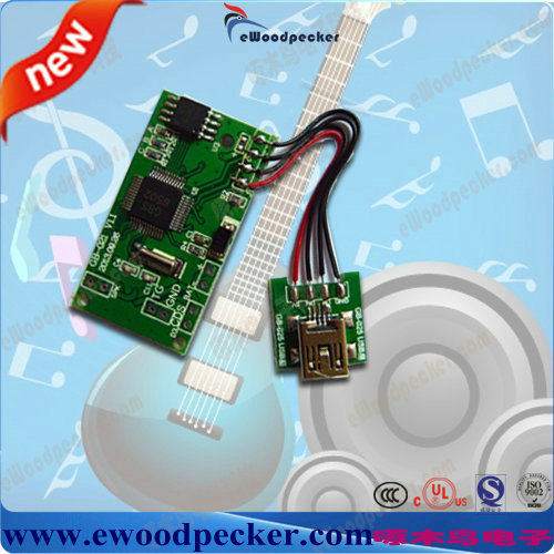 Woodpecker MP3 greeting card core USB memory Download high-quality no distortion output light induction scheme