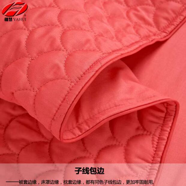 Cửa hàng bán vải bông chéo twill polyester gấp đôi cộng với cotton dày ấm dày không phai không co lại 1.8 * 2.2 - Quilt Covers chăn ga gối đẹp