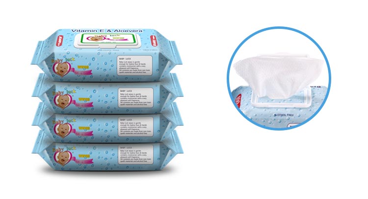 Mỉm cười dòng trẻ em lau tay cho bé rắm khăn giấy ướt 80,5 gói 100 người lớn có nắp mua khăn ướt cho bé