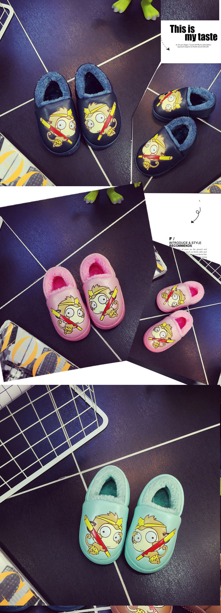 Pantoufles enfants en autre pour hiver - semelle plastique - Ref 1033986 Image 12