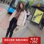 Tám nam tám mùa thu và mùa đông áo khoác mới sang trọng nữ đoạn ngắn lông nhỏ sang trọng cổng gió vàng nhung áo khoác nữ cao cấp