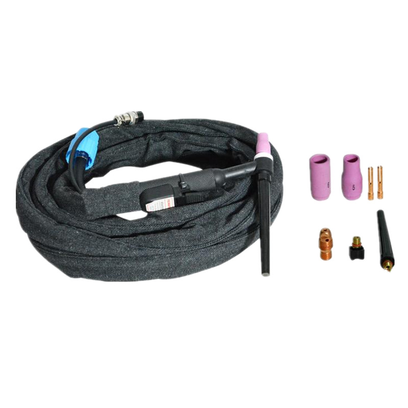 WP-9 Argon arc welding torch Air-cooled welding torch accessories Long pressure cap porcelain mouth Tungsten clip porcelain head guide fluid