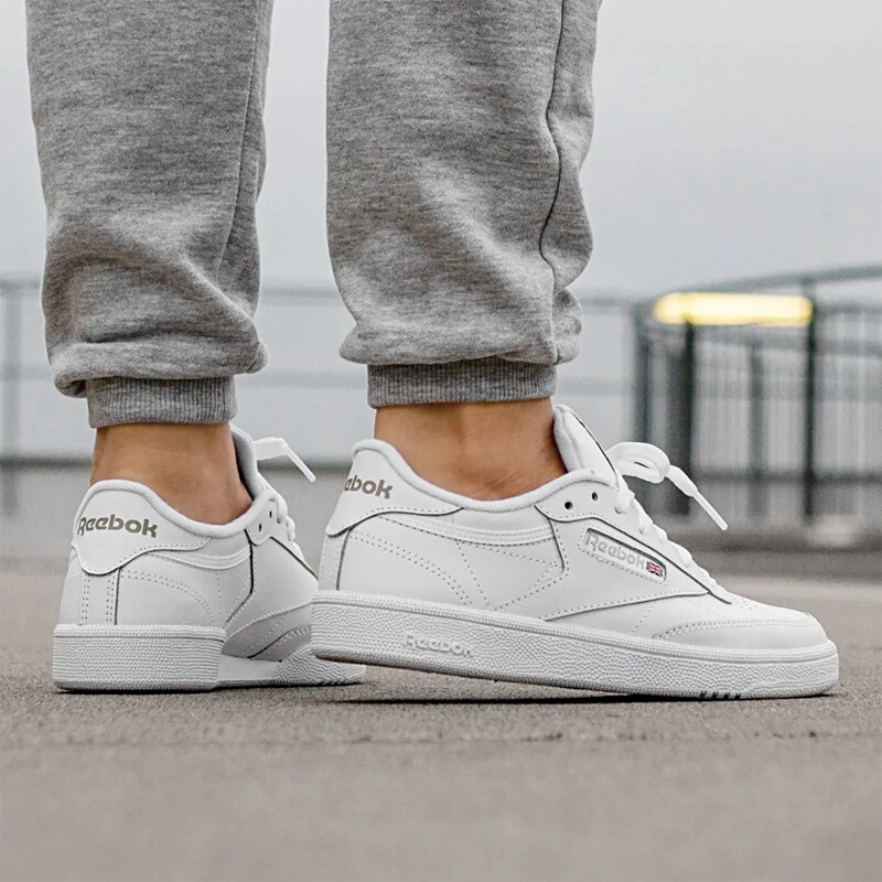 Reebok Men's and Women's Low-Top Leather Classic Retro Casual White Shoes Ar0456 Ar0459 Ar0455