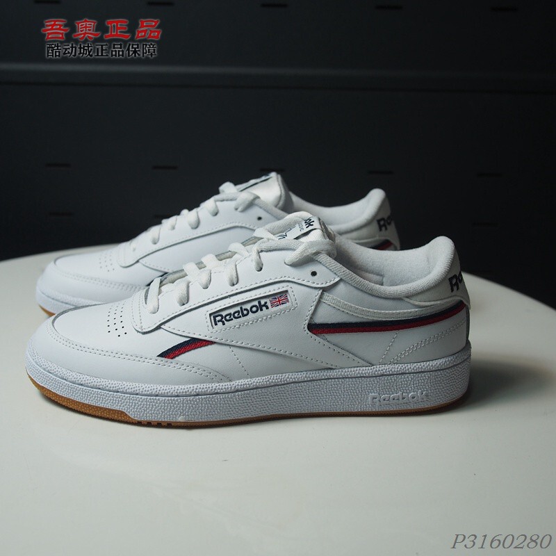 Reebok Club C85 Men's Low-Top Cowhide Retro Casual Wear-Resistant Anti-Skid Shoes Fw4299 4294