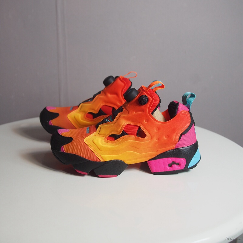 Reebok Chromat Instapump Fury Women's Low-Top Inflatable Thick-Soled Fashion Casual Shoes Fz3432