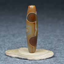 Natural genuine products Sky Eye beads Tibetan Lezi Myitong necklace Buddhist Nine Eyed Stone Shale Original Stone Hand Strings